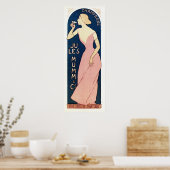 Franse champagne en verticale banner Poster (Keuken)