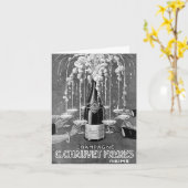  Franse Champagne Felicitaties Kaart (Gele Bloem)