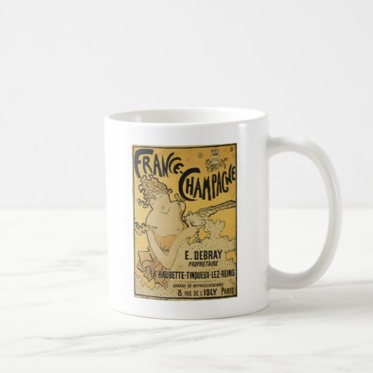 Franse Champagne Koffiemok (Rechts)