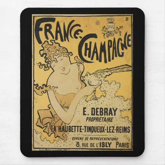 Franse Champagne Muismat (Voorkant)