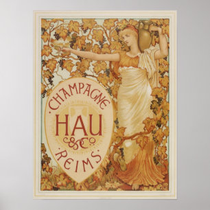 Franse Champagne Poster