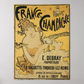 Franse Champagne Poster (Voorkant)