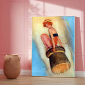 Franse Champagne Poster jaren '30 Flapper