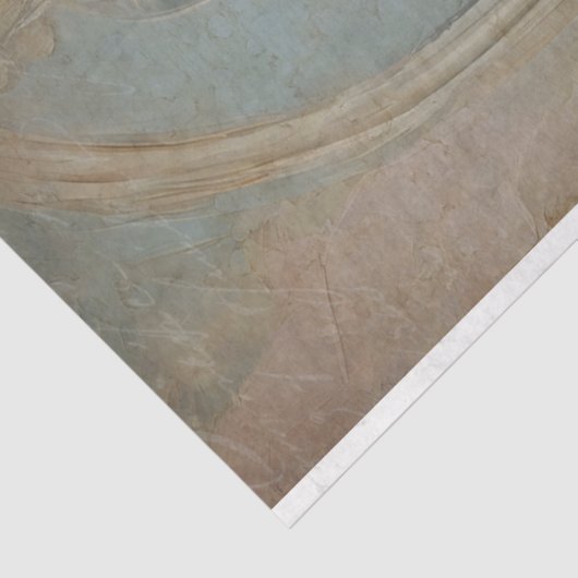 Franse Chateau Blauw Roze Bloemen Decoupage Tissuepapier (Detail)