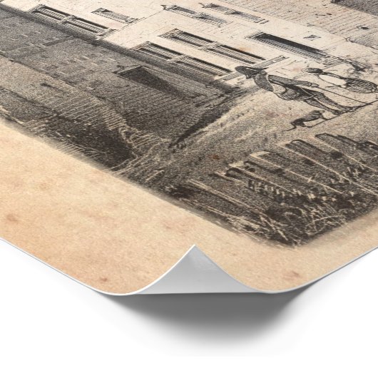 Franse Chateau Decor chateau-architectuur art nr. Poster (Hoek)