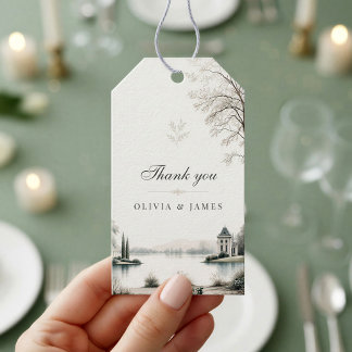 Franse Château Geheime Tuin Trouwcadeaukaartjes Cadeaulabel