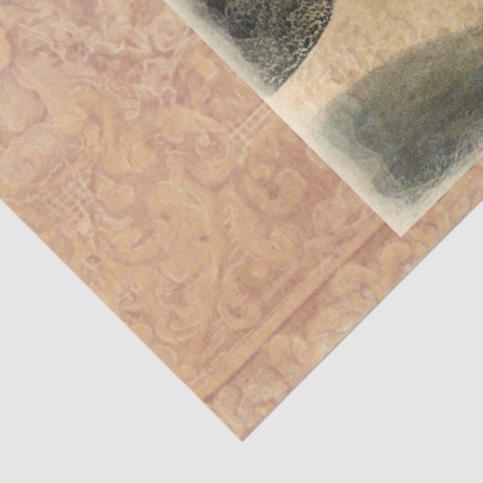 Franse Chateau Winery Vineyard Decoupage Tissuepapier (Detail)