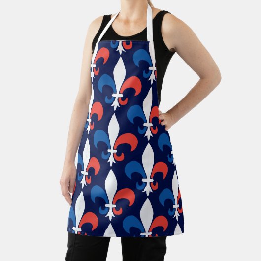 Franse Chef Fleur de Lys Celebrate Frankrijk Schort (Insitu)