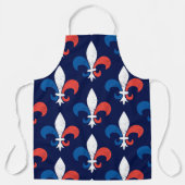 Franse Chef Fleur de Lys Celebrate Frankrijk Schort (Voorkant)