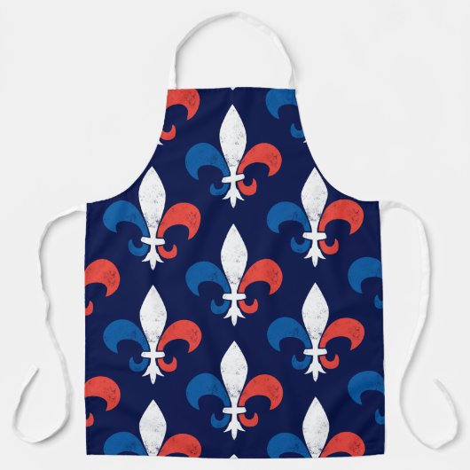 Franse Chef Fleur de Lys Celebrate Frankrijk Schort (Voorkant)