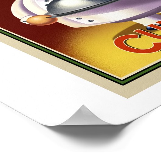 Franse Chef Poster (Hoek)