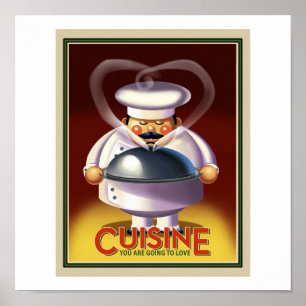 Franse Chef Poster
