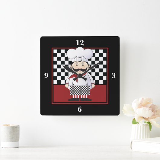 Franse Chef Vierkante Klok (Huis)