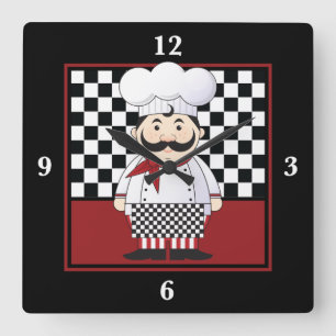Franse Chef Vierkante Klok