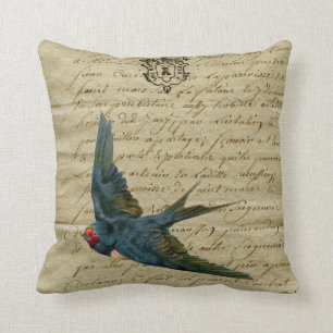  Franse Chic Bird Print Flying Swallow Kussen