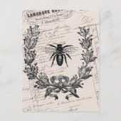 Franse Chic Honey Bee Briefkaart (Voorkant)