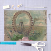 Franse chic, Parijs, rustig, collage, Victoriaans, Tissuepapier (Craft)