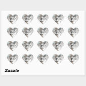 Franse Chicken Furnishings Hart Sticker (Vel)