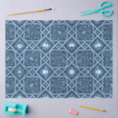 -Franse Chinoiserie Blue Floral-ontbinding Tissuepapier (Craft)