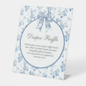  Franse Chinoiserie Diaper Raffle Sign Reclamebord Met Voetstuk (Voorkant)