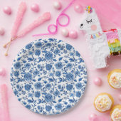 Franse Chinoiserie Floral Papieren Bordje (Feest)