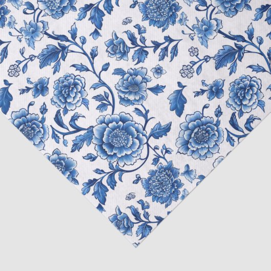 Franse Chinoiserie Floral Tissuepapier (Detail)