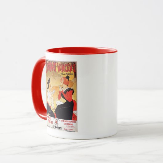  Franse chocolade adverteren Mok (Voorkant links)