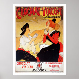 Franse chocolade adverteren Poster