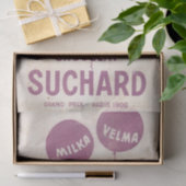 Franse Chocolade en Paarse ballon  Parijs Tissuepapier (Geschenk)