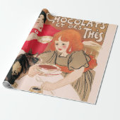 Franse chocolade en  thee Steinlen Poster Cadeaupapier (Uitgerold)