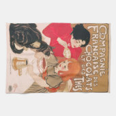 Franse chocolade en  thee Steinlen Poster Theedoek (Horizontaal)