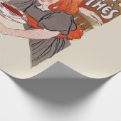 Franse Chocolade Feest Steinlen Kunst Cadeaupapier (Hoek)