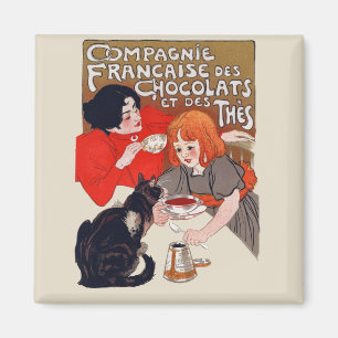 Franse Chocolade Feest Steinlen Kunst Magneet