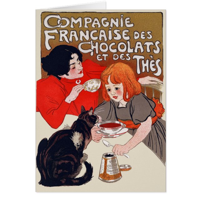 Franse chocolade partij Steinlen Art (Voorkant)