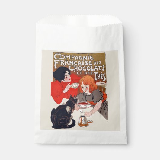 Franse chocolade partij Steinlen Art Bedankzakje (Voorkant)