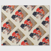 Franse chocolade partij Steinlen Art Cadeaupapier (Vlak)