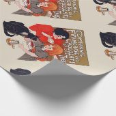 Franse chocolade partij Steinlen Art Cadeaupapier (Hoek)