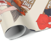 Franse chocolade partij Steinlen Art Cadeaupapier (Rol Hoek)