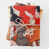 Franse chocolade partij Steinlen Art Inpakpapier Vel (In situ)