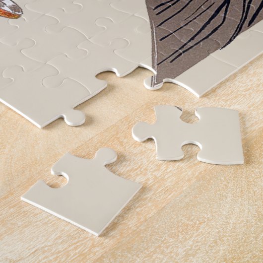 Franse chocolade partij Steinlen Art Legpuzzel (Zijkant)