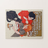 Franse chocolade partij Steinlen Art Legpuzzel (Horizontaal)