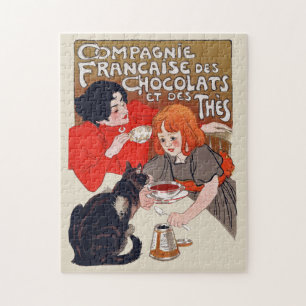Franse chocolade partij Steinlen Art Legpuzzel