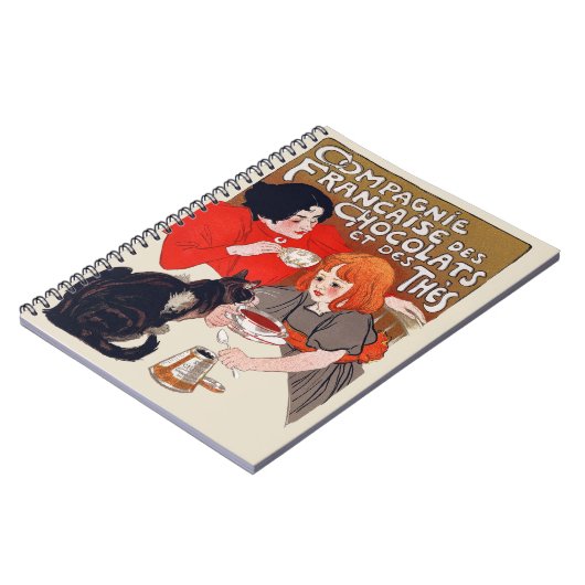 Franse chocolade partij Steinlen Art Notitieboek (Linkerzijde)