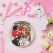 Franse chocolade partij Steinlen Art Papieren Bordje (Feest)