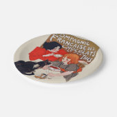 Franse chocolade partij Steinlen Art Papieren Bordje (Gekanteld)