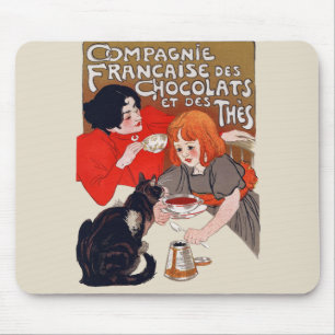 Franse Chocolade Partij Steinlen Kunst Muismat