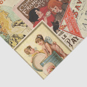 Franse Chocolade Reclame Collage Tissuepapier (Detail)