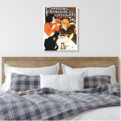 FRANSE CHOCOLADE & THEE CO ADVERTENTIE CANVAS AFDRUK (Insitu (Slaapkamer))