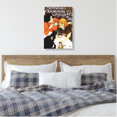 FRANSE CHOCOLADE & THEE CO ADVERTENTIE CANVAS AFDRUK (Insitu (Slaapkamer))