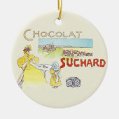 Franse chocolade Victoriaans Snoep Keramisch Ornament (Voorkant)